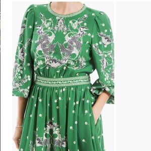 MAX STUDIO Floral Balloon Sleeve Maxi Dress